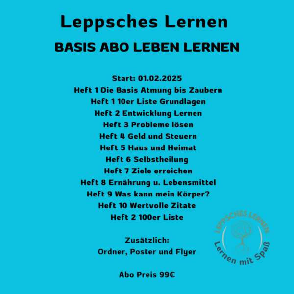 Basis Abo Leben Lernen (Vorbestellung)